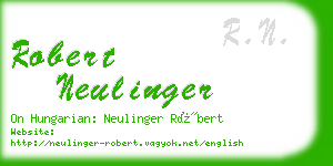 robert neulinger business card